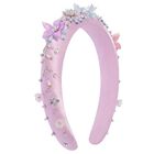 Girls Purple Embellished Headband, 1, hi-res
