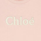 Girls Pale Pink Logo T-Shirt, 1, hi-res