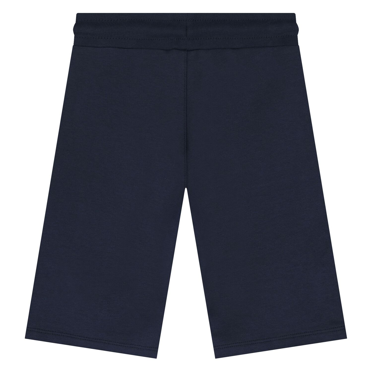 Younger Boys Navy Blue Logo Shorts, 1, hi-res