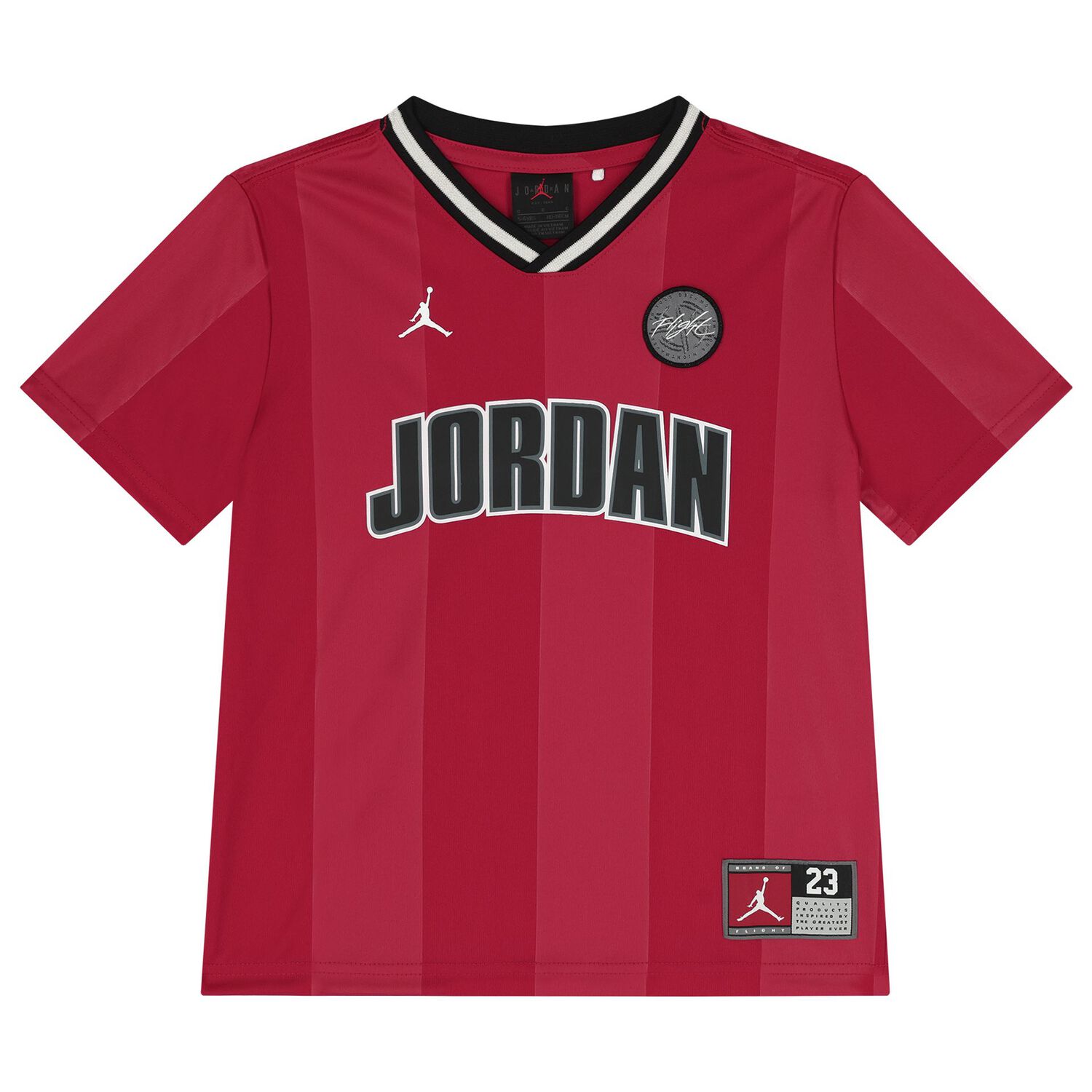 طقم شورتات للأولاد باللون الأحمر والأسود بشعار جوردان, 1, hi-res