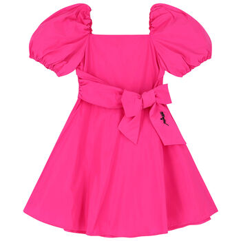 Girls Pink Logo Dress