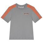 تيشيرت  بالشعار باللون الرمادي  , 1, hi-res