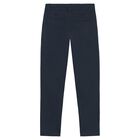Boys Navy Blue Trousers, 1, hi-res