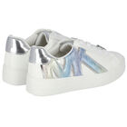 Girls White Logo Trainers, 1, hi-res