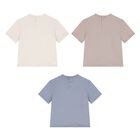 Younger Boys Blue, Ivory & Beige T-Shirts ( 3-Pack ), 1, hi-res
