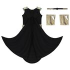 زي بنات الفرعون المصري باللون الأسود والذهبي, 1, hi-res