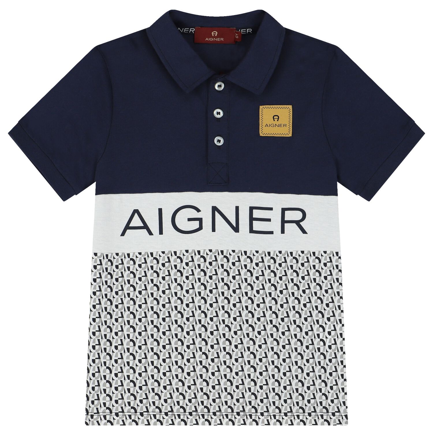Boys Navy Blue Logo Polo Shirt, 2, hi-res image number null