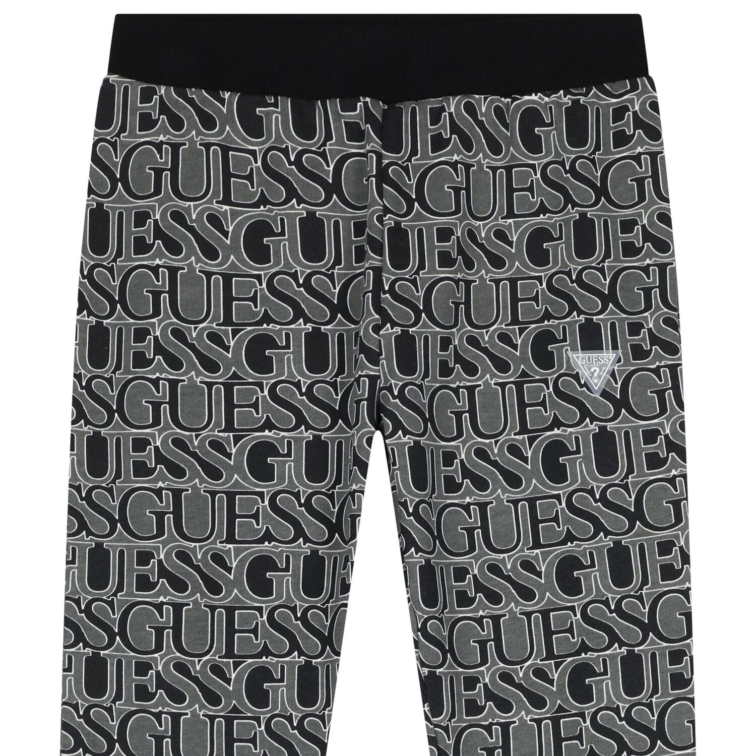 Boys Black & Grey Logo Joggers, 2, hi-res