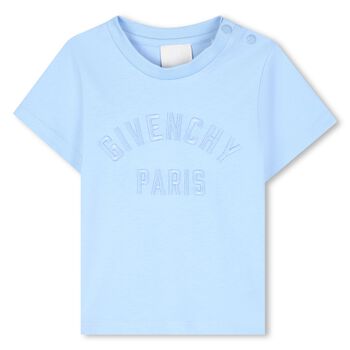 Younger Boys Blue Logo T-Shirt