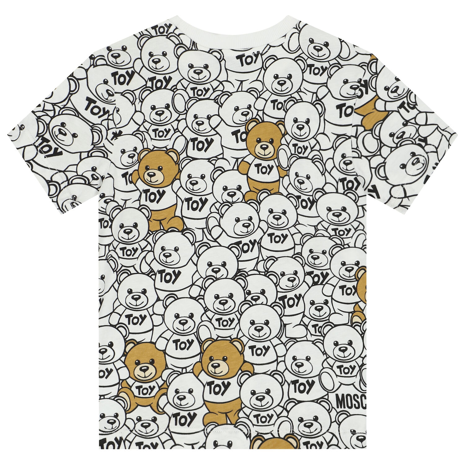 White Teddy Bear Logo T-Shirt, 2, hi-res image number null