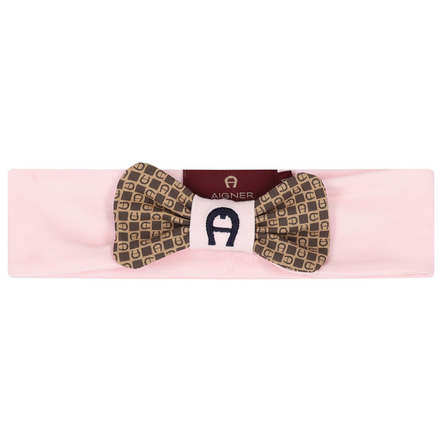 Baby Girls Pink Logo Headband, 2, hi-res