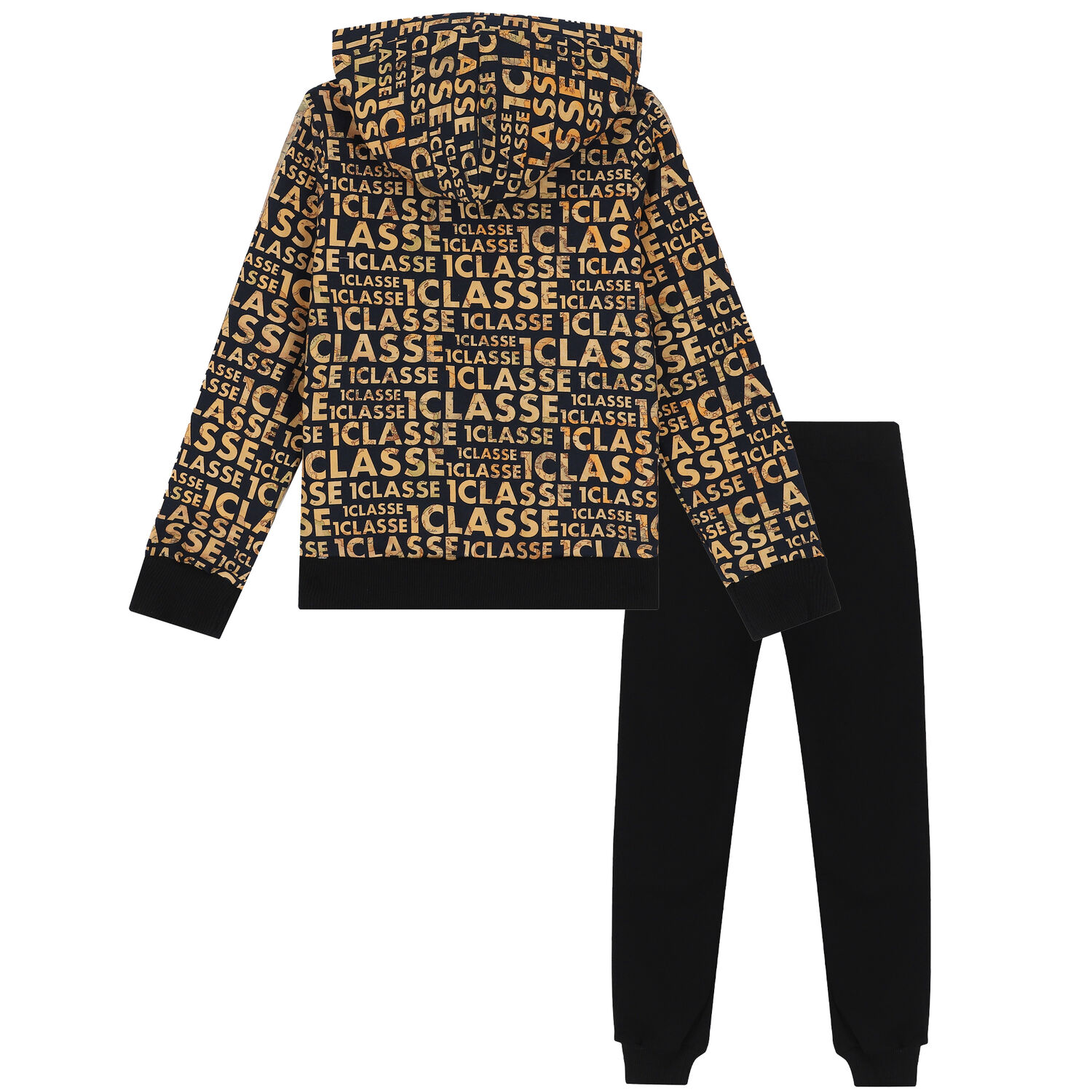 بدلة رياضية بالشعار باللون الاسود للاولاد , 1, hi-res image number null