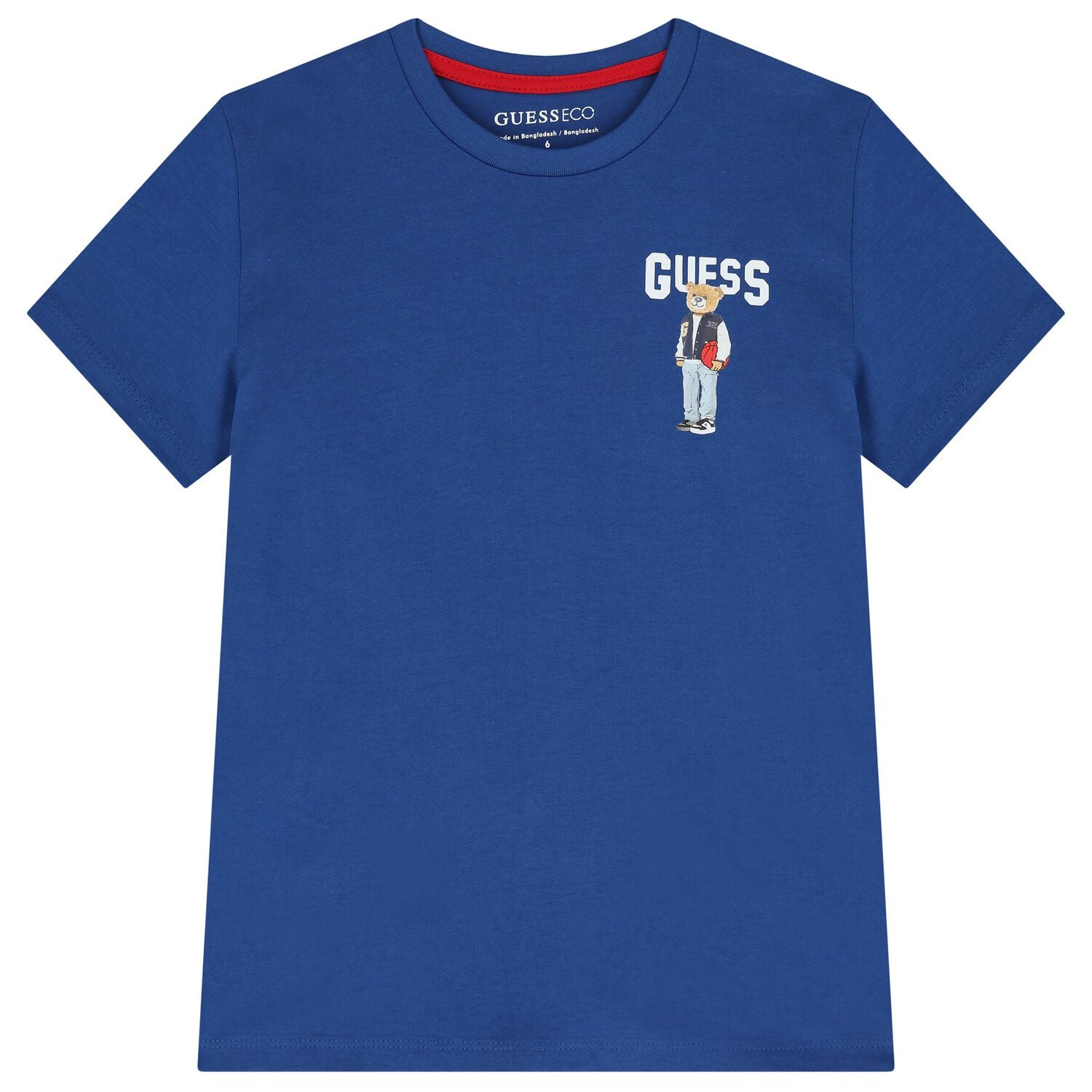 Boys Blue Teddy Bear Logo T-Shirt, 1, hi-res