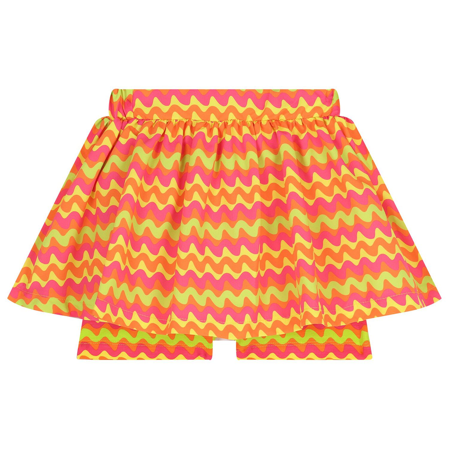 Girls Yellow & Orange Zigzag Skort Set, 1, hi-res