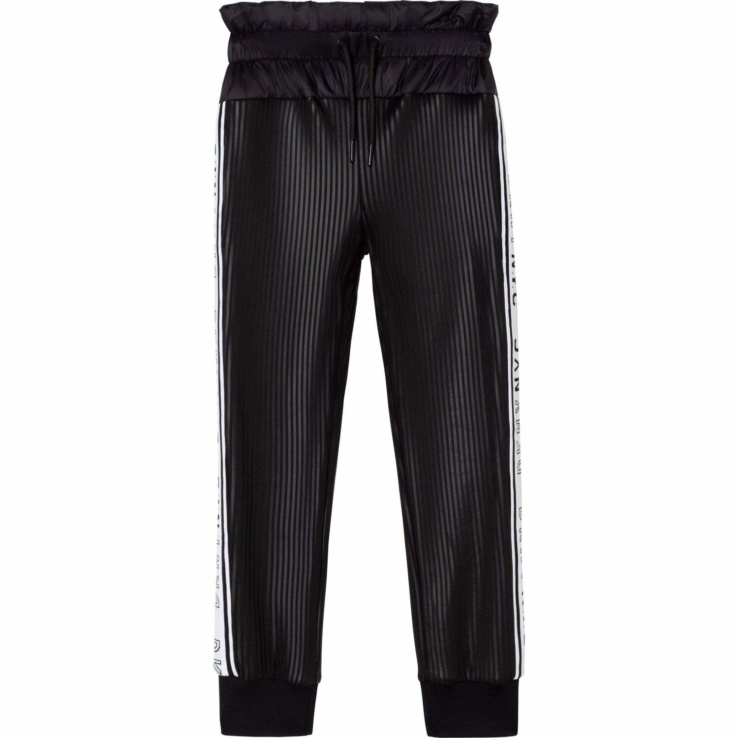 Girls Black Logo Joggers, 1, hi-res image number null