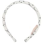 عصابة رأس باللون بيضاء بشعار للبنات, 2, hi-res