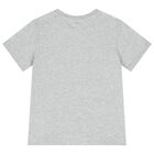 Girls Grey Logo T-Shirt, 2, hi-res