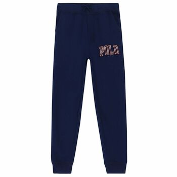 Older Boys Navy Logo Joggers