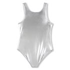 Girls Silver Logo Swimsuit, 1, hi-res