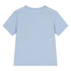 Younger Boys Blue Logo T-Shirt, 1, hi-res