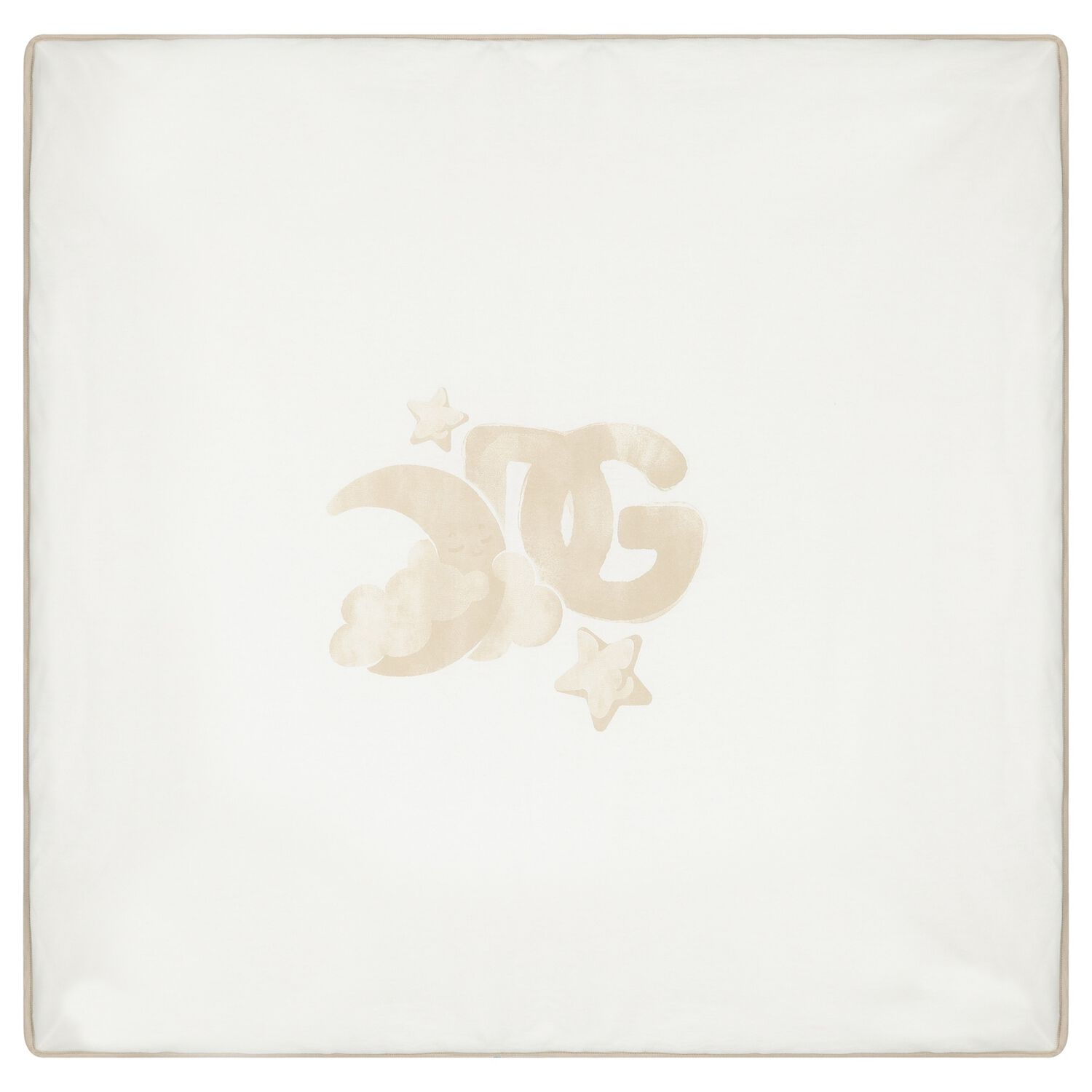 بطانية أطفال بشعار باللون العاجي والبيج, 1, hi-res