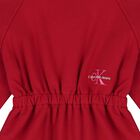 فستان بنات بالشعار باللون الأحمر, 1, hi-res