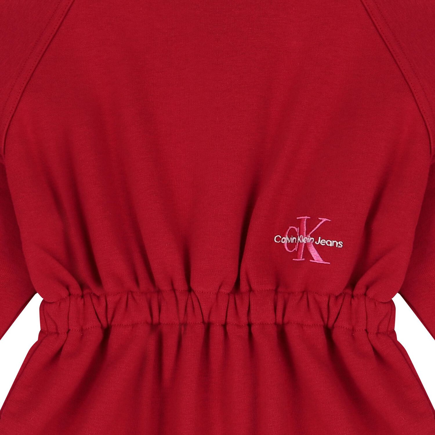 فستان بنات بالشعار باللون الأحمر, 1, hi-res image number null