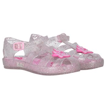 Girls Pink Jelly Sandals
