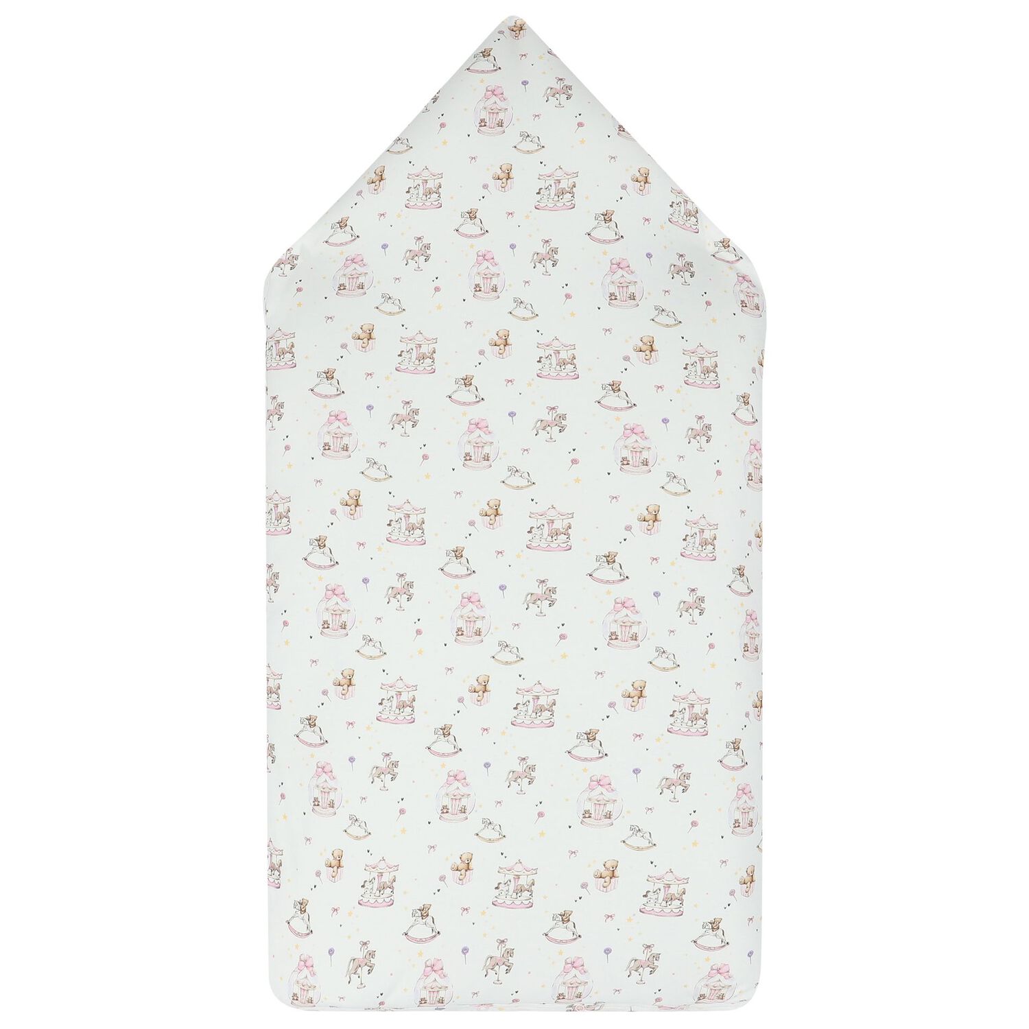 Baby Girls White & Pink Carousel Nest, 1, hi-res image number null