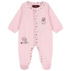 Baby Girls Pink Teddy Bear Babygrow, 3, hi-res