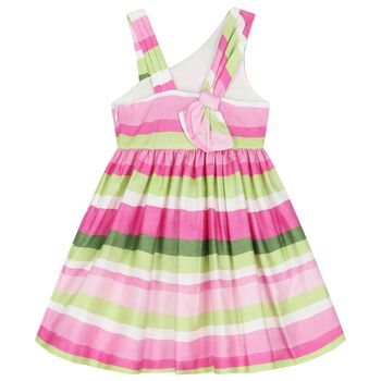 Girls Multi-Coloured Striped Dress