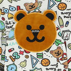 Baby Boys White Teddy Bear Logo Babygrow, 1, hi-res