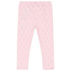 Baby Girls White & Pink Logo Leggings Set, 1, hi-res