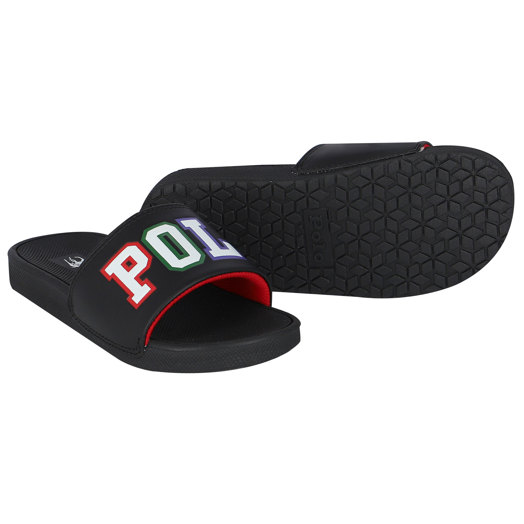 Boys ralph lauren sliders online