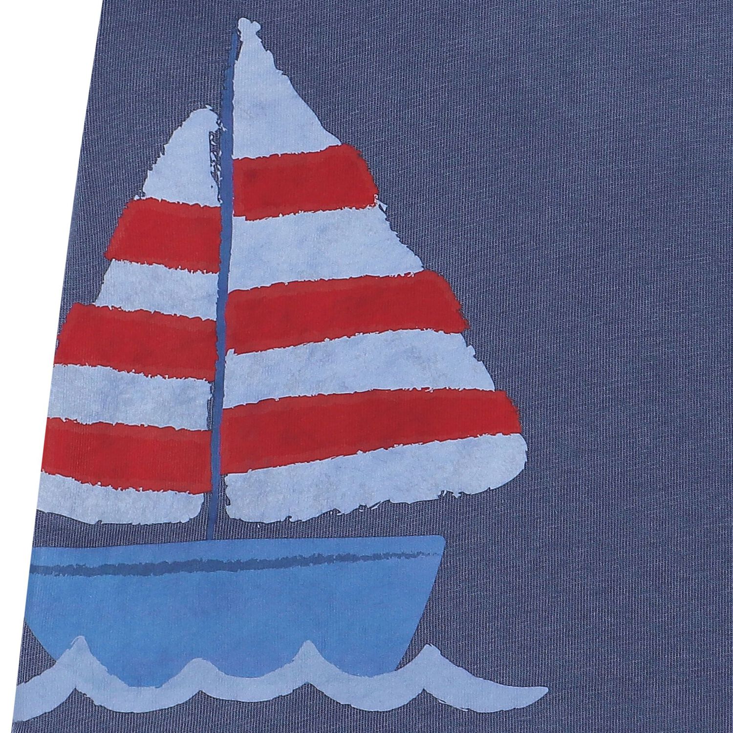 Boys Navy Blue Saill Boat T-Shirt, 1, hi-res image number null