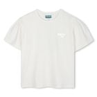 Girls White Logo T-Shirt, 1, hi-res