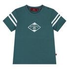 Younger Boys Green Logo T-Shirt , 2, hi-res