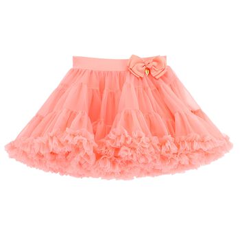 Girls Coral Tutu Skirt