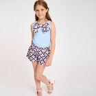 Girls Blue Bow Top, 1, hi-res