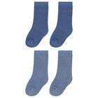 Baby Boys Blue Knitted Socks, 1, hi-res