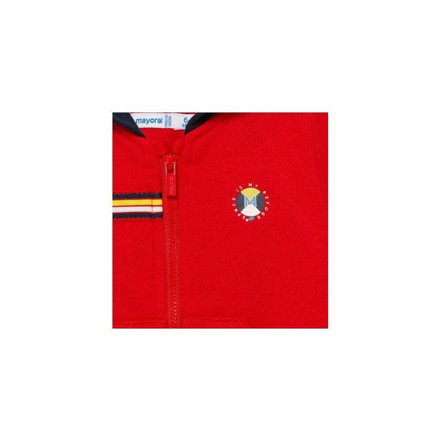 طقم بدلة رياضية باللون الاحمر والكحلى للاولاد (3 قطع), 3, hi-res