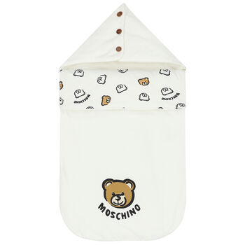 Ivory Teddy Bear Logo Baby Nest