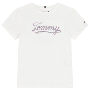 Girls Ivory Logo T-Shirt