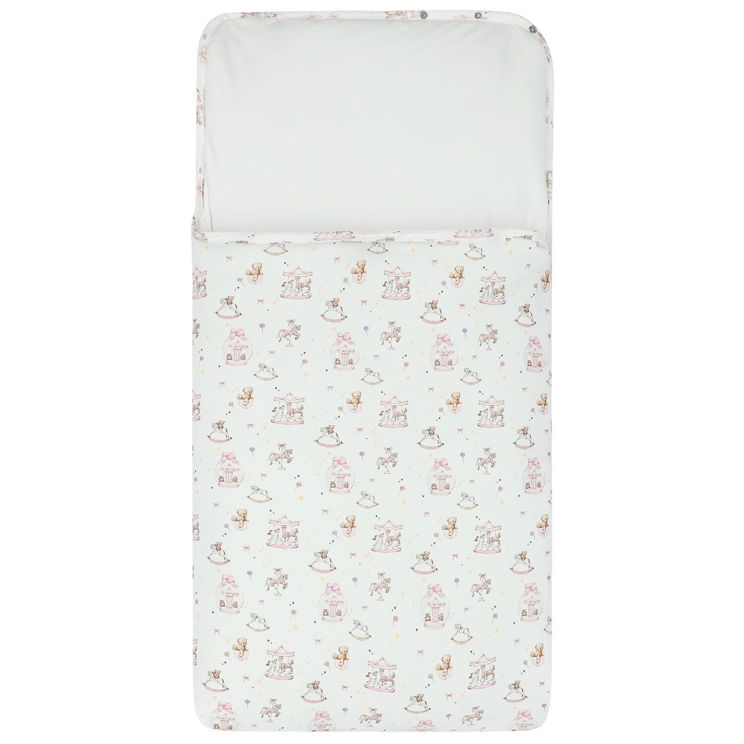 Baby Girls White & Pink Carousel Nest, 1, hi-res image number null