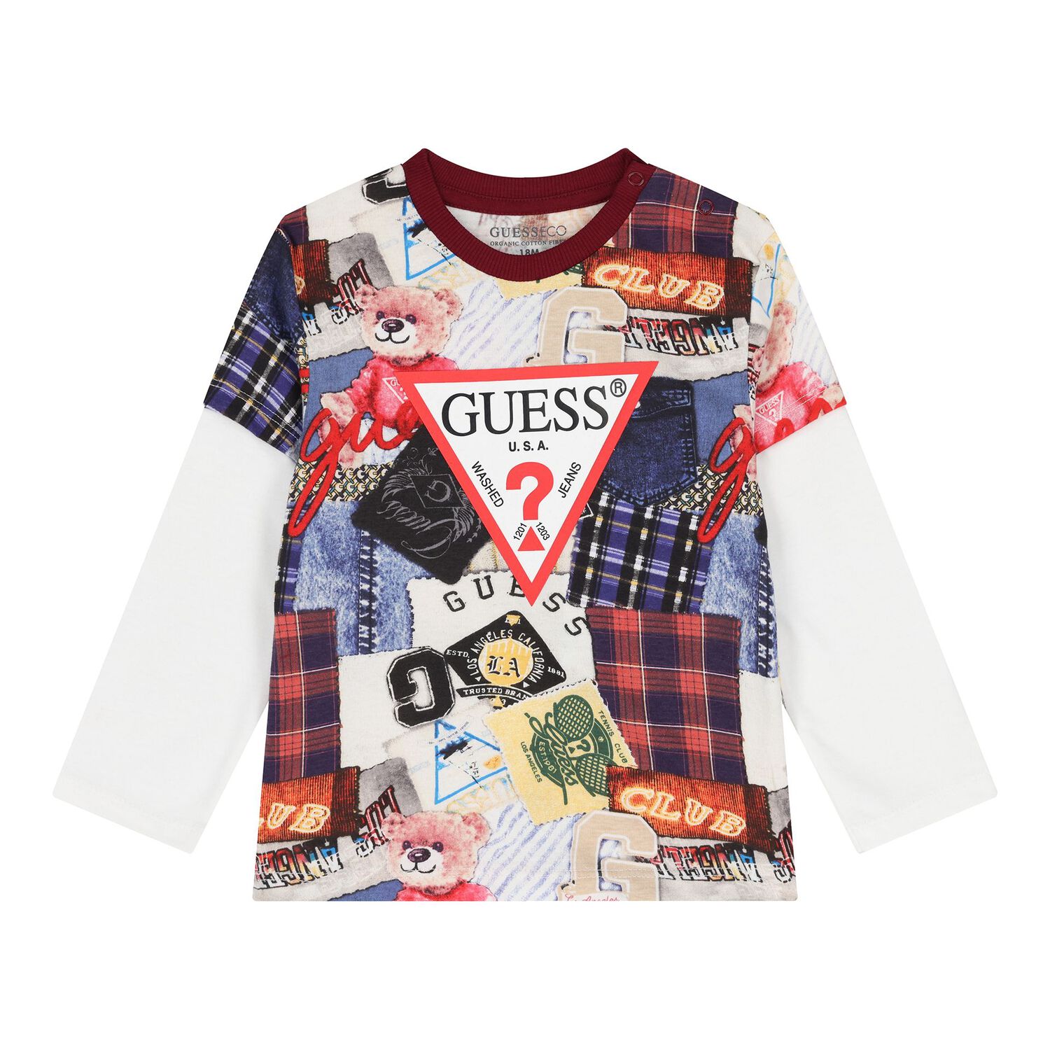 طقم بنطال رياضي متعدد الألوان بشعار للأولاد الصغار, 1, hi-res image number null