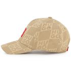 Boys Beige Logo Cap, 1, hi-res