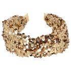 Girls Gold Embellished Sequins Headband, 3, hi-res