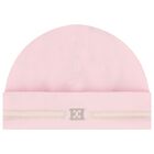 Baby Girls Pink Logo Hat, 2, hi-res