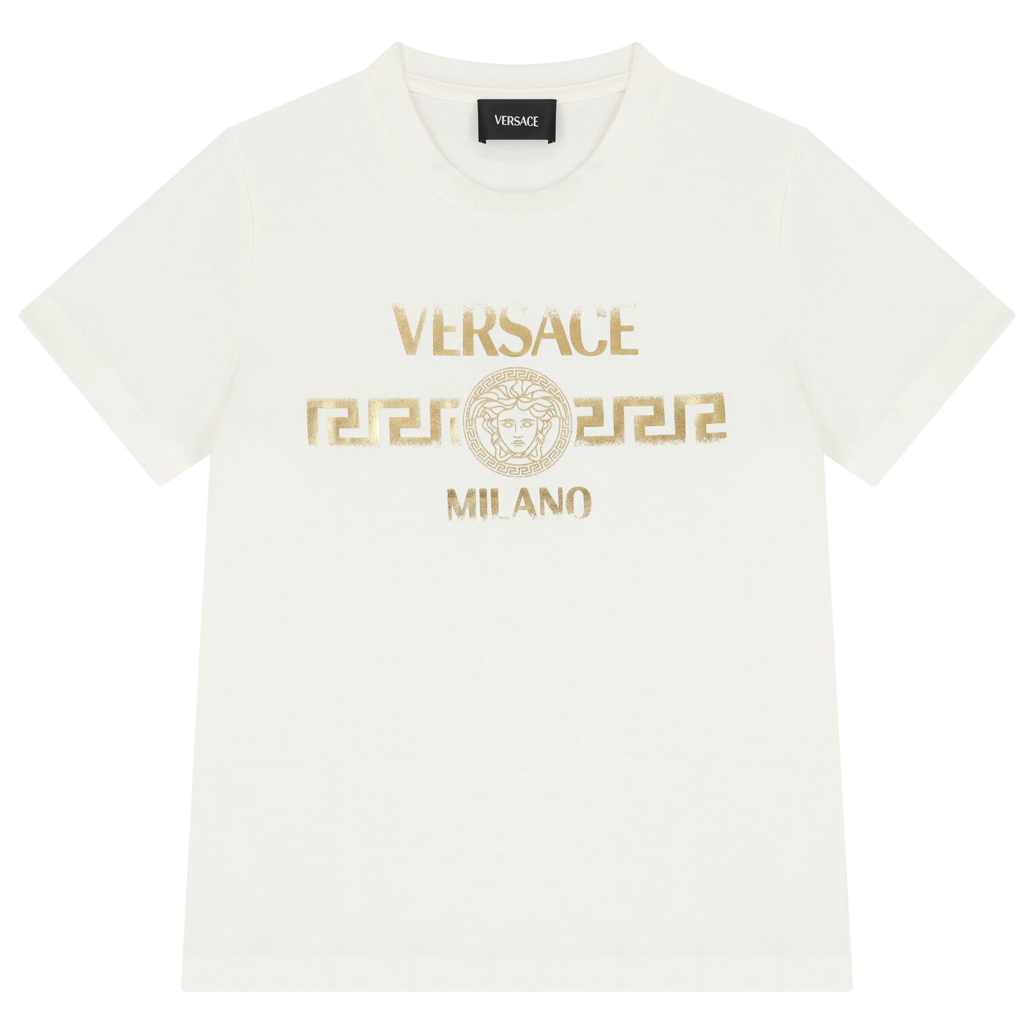 Boys White Medusa T-Shirt, 1, hi-res