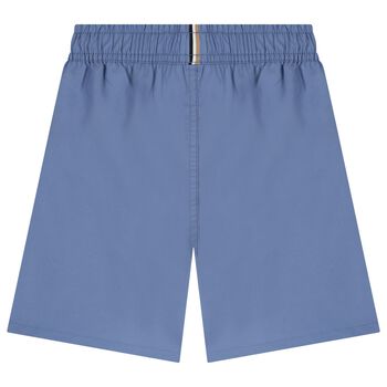 Boys Blue Logo Swim Shorts